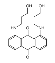 1,8-bis(3-hydroxypropylamino)anthracene-9,10-dione Structure