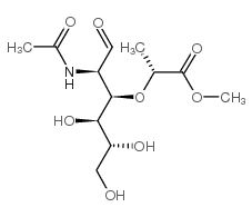 2-Acetamido-3-O-(D-1-carboxyethyl)-2-deoxy-2-D-glucose Methyl Ester结构式
