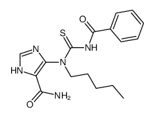 4-[[(benzoylamino)carbonothioyl](pentyl)amino]-1H-imidazole-5-carboxamide Structure