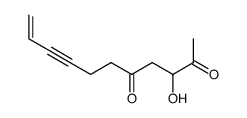 3-hydroxy-undec-10-en-8-yne-2,5-dione结构式
