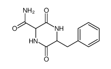 5-benzyl-3,6-dioxo-piperazine-2-carboxylic acid amide结构式