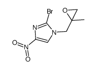 2-bromo-1-[(-2-methyloxiran-2-yl)methyl]-4-nitro-1H-imidazole结构式
