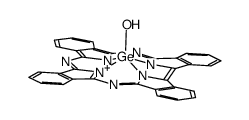 hydroxygermanium(IV) α,β,γ-triazatetrabenzcorrole Structure