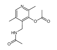 3-acetoxy-4-(acetylamino-methyl)-2,5-dimethyl-pyridine结构式