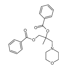 1,2-bis-benzoyloxy-2-methyl-3-morpholin-4-yl-propane结构式