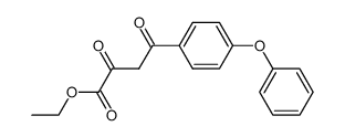ethyl 2-oxo-3-(4-phenoxybenzoyl)propionate结构式