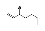 3-Bromo-1-heptene Structure