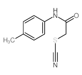Thiocyanic acid,2-[(4-methylphenyl)amino]-2-oxoethyl ester structure
