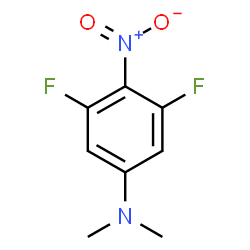3,5-Difluoro-N,N-dimethyl-4-nitroaniline结构式