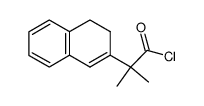 2-(2-(2,2-Dihydronaphthalenyl))-2-methylpropanoic acid chloride Structure