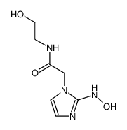 1-(N-(2-hydroxyethyl)acetamido)-2-hydroxylaminoimidazole structure