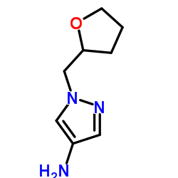1-((tetrahydrofuran-2-yl)methyl)-1H-pyrazol-4-amine结构式