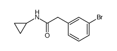 2-(3-bromophenyl)-N-cyclopropylacetamide Structure