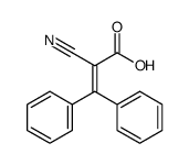 2-Cyano-3,3-diphenylpropenoic acid Structure