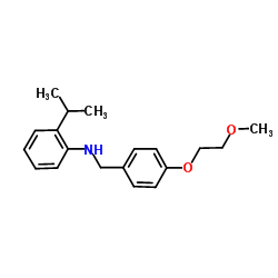 2-Isopropyl-N-[4-(2-methoxyethoxy)benzyl]aniline Structure