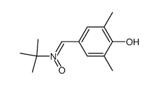 a-(4-hydroxy-3,5-dimethylphenyl)-N-tert-butylnitrone Structure