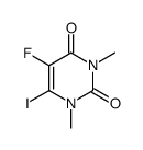 5-fluoro-6-iodo-1,3-dimethylpyrimidine-2,4-dione Structure