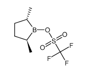 (S,S)-2,5-trans-dimethylborolanyl trifluoromethanesulfonate Structure