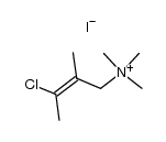 (3-chloro-2-methyl-but-2-enyl)-trimethyl-ammonium, iodide结构式