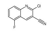 2-chloro-5-fluoroquinoline-3-carbonitrile Structure