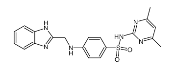 4-[(1H-benzimidazol-2-ylmethyl)-amino]-N-(4,6-dimethylpyrimidin-2-yl)-benzenesulfonamide Structure