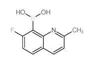 7-氟-2-甲基喹啉-8-硼酸结构式