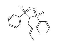 trans-5,5-bis(phenylsulfonyl)-2-pentene结构式