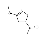 Ethanone, 1-[3,4-dihydro-5-(methylthio)-2H-pyrrol-3-yl]- (9CI)结构式