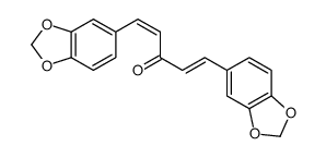1,5-BIS-(1,3-BENZODIOXOL-5-YL)-3-PENTADIENONE结构式