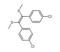 (Z)-1,2-Bis(4-chlorphenyl)-1,2-bis(methylthio)ethen Structure