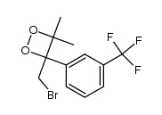 3-(bromomethyl)-4,4-dimethyl-3-(3-(trifluoromethyl)phenyl)-1,2-dioxetane Structure