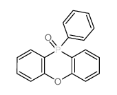 10H-Phenoxaphosphine,10-phenyl-, 10-oxide Structure