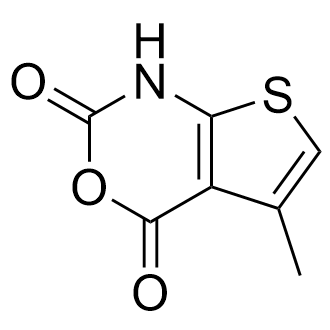 5-甲基-2H-噻吩并[2,3-d][1,3]噁嗪-2,4(1H)-二酮结构式