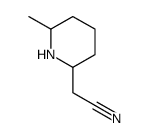 2-(6-methylpiperidin-2-yl)acetonitrile Structure