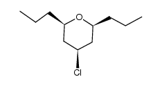 cis-4-chloro-2,6-di-n-propyltetrahydropyran Structure