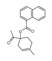 1-Acetyl-4-methyl-3-cyclohexen-1-yl α-naphthoate Structure