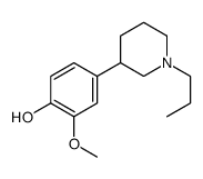 2-methoxy-4-(1-propylpiperidin-3-yl)phenol Structure