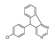 5-(4-chlorophenyl)-5H-indeno[1,2-d]pyrimidine结构式