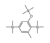 trimethyl-[3-methyl-2,5-bis(trimethylsilyl)phenoxy]silane结构式