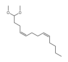 (4Z,8Z)-1,1-dimethoxy-4,8-tridecadiene Structure