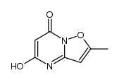 7H-5-Hydroxy-2-methylisoxazolo[2,3-a]pyrimidin-7-one结构式