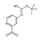 tert-butyl 2-nitropyridin-4-ylcarbamate structure
