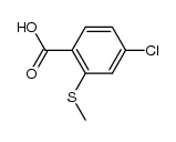 4-Chloro-2-(methylthio)benzoic acid结构式