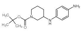 3-(4-amino-phenylamino)- piperidine-1-carboxylic acid tert-butyl ester结构式