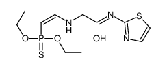 2-(2-diethoxyphosphinothioylethenylamino)-N-(1,3-thiazol-2-yl)acetamide Structure