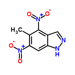 5-Methyl-4,6-dinitro-1H-indazole结构式