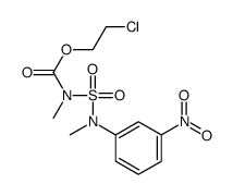 2-chloroethyl N-methyl-N-[methyl-(3-nitrophenyl)sulfamoyl]carbamate Structure