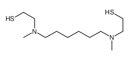 2-[methyl-[6-[methyl(2-sulfanylethyl)amino]hexyl]amino]ethanethiol Structure
