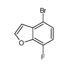 4-bromo-7-fluorobenzofuran结构式