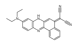 2-[9-(diethylamino)-7H-benzo[a]phenazin-5-ylidene]propanedinitrile Structure